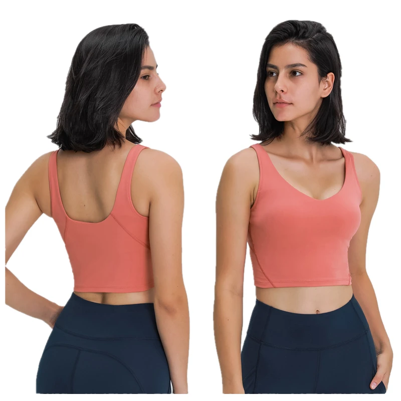 

Outdoor running fitness yoga tops women gym clothing breathable removable padding workout exercise sports bra, 8 colors