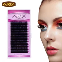 

RTS Fast Shipping Deep Black Private Label Soft Silk Eyelash Extension Products Individual Eyelash Extension