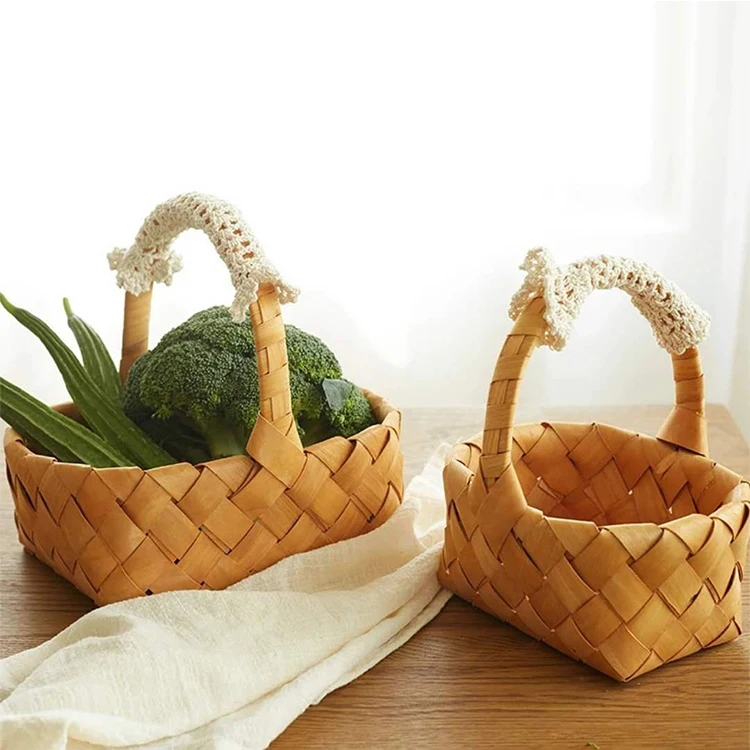 Hand Woven Wood Basket For Storage,Round And Square Shape Buy Hand