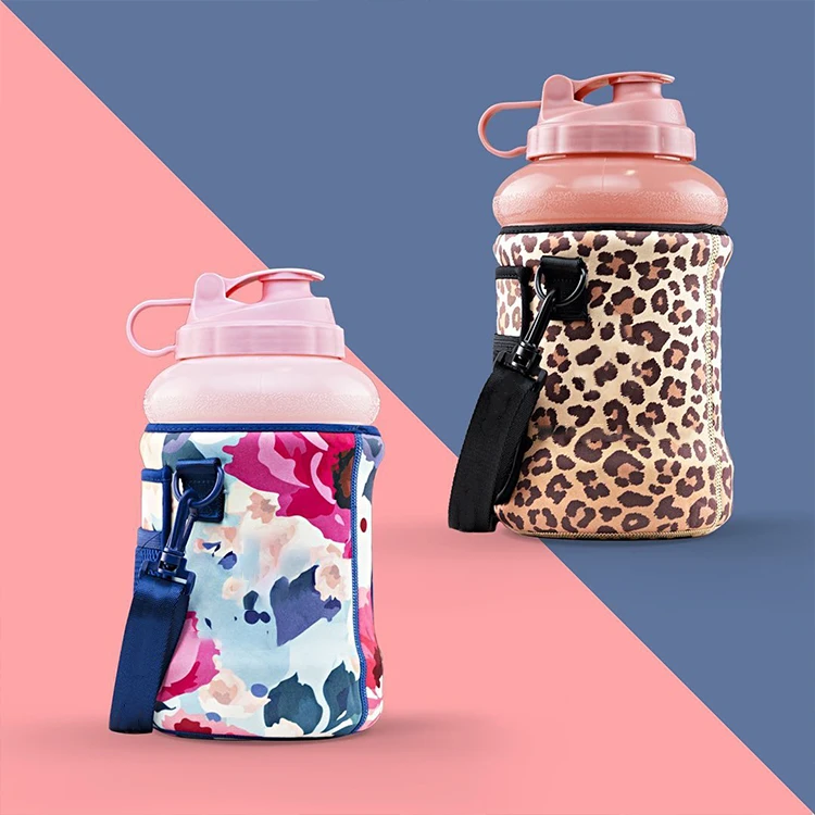 

Custom Large Capacity 128oz Leakproof Wide Mouth with Straw and Motivational Time Marker BPA Free Sports Water Bottle, Customized color