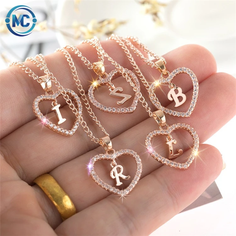 

2021 Latest hot selling lady's necklace necklace jewelry chain necklace jewelry, A-z