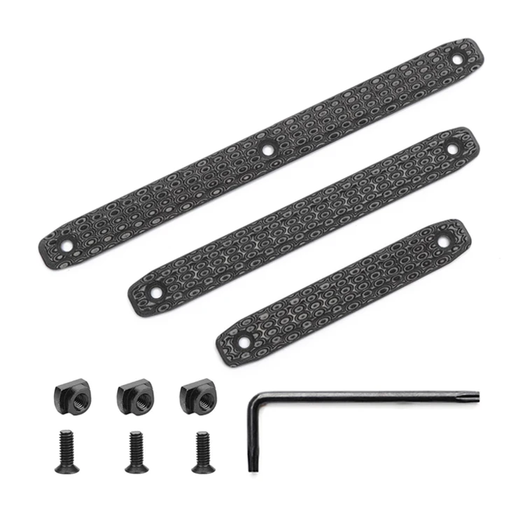 

M-Lok G10 Scale slim low profile hand grip panel for MLOK rail handguard cover, include 1pc grip with fastener and Torx Key