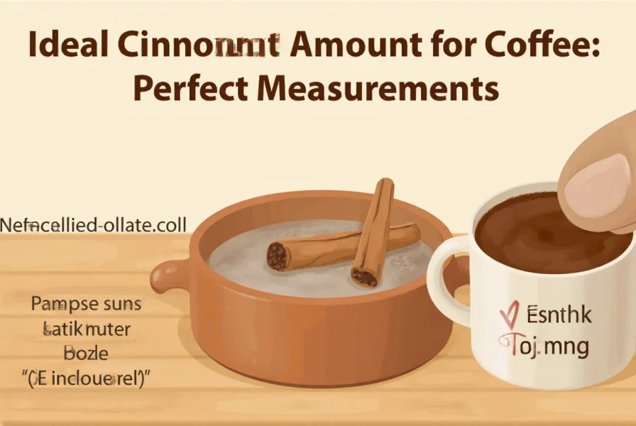 Close-up of cinnamon sticks and ground cinnamon next to coffee cup showing proper measurement techniques