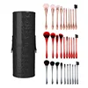 Professional Cosmetic Brushes 10 pcs Pink Synthetic Hair Foundation Eyelash Blending Makeup Brushes Set