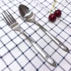 Chinese Restaurant stainless steel silver spoon fork set forks and spoons for wedding