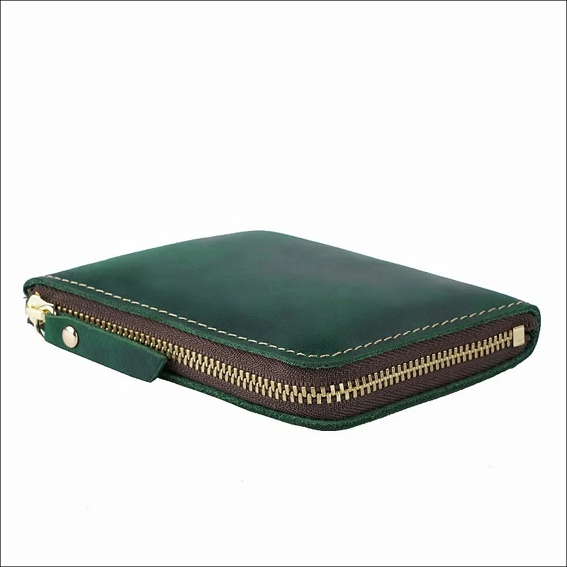 

In Stock Hot Selling Leather Coin Purse Pouch Change Purse With Zipper For Men Women, Black, blue, light brown, dark brown, coffee, green, wine red, purple