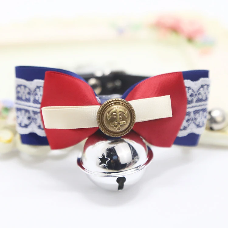 

Pet Bow Tie Anti-lost Cat Bell Decoration Collar, Virous colos