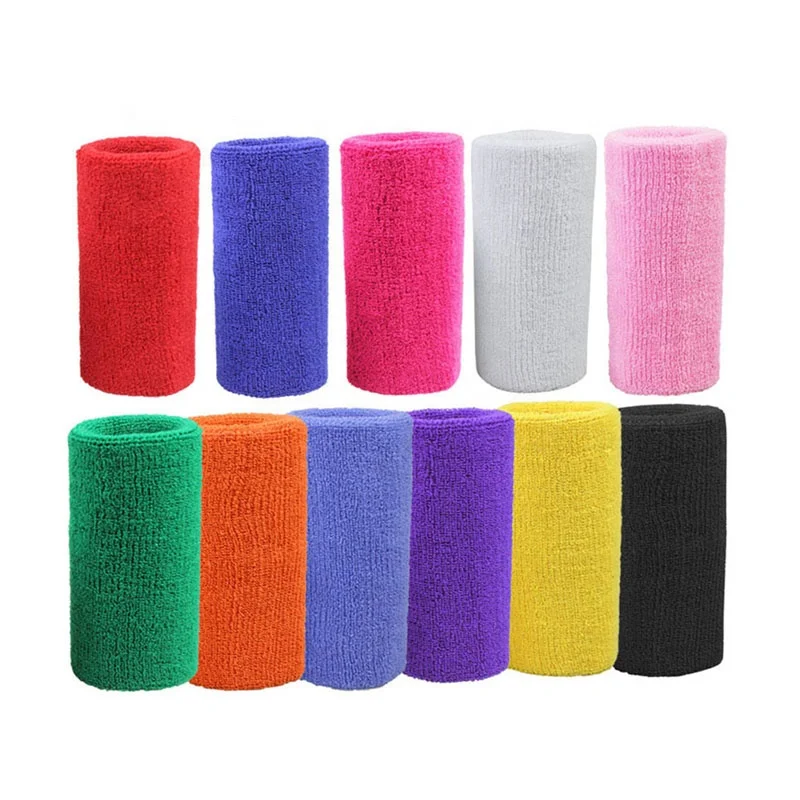 

Elastic Sports Towel Wristbands Sweatbands Wrist Brace, Multicolor