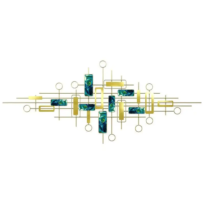 150X62cm New Modern Nordic Light Luxury Wind Wall Hanging TV Background Wall Decorative Metal Pendant Art DDP
