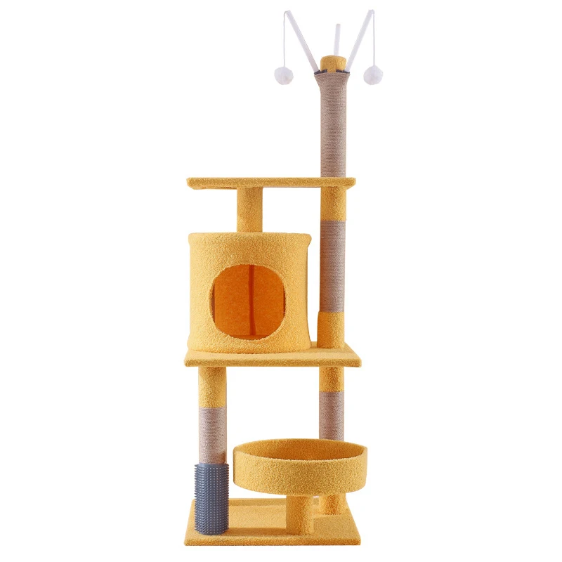 

Scratching Posts Simple Cat Tree With Small Ball Wholesale Scraper Tree For Cats, 4 colors