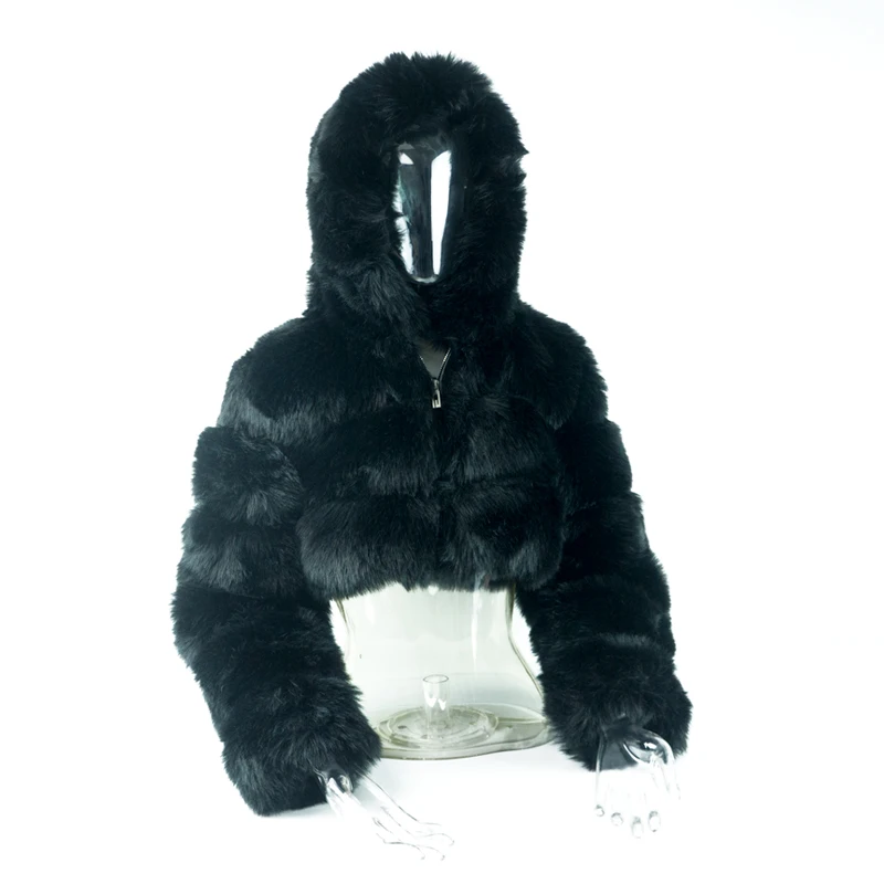 

2021 Winter new hotsale high quality ladies clothes fur hood coat woman fur coat