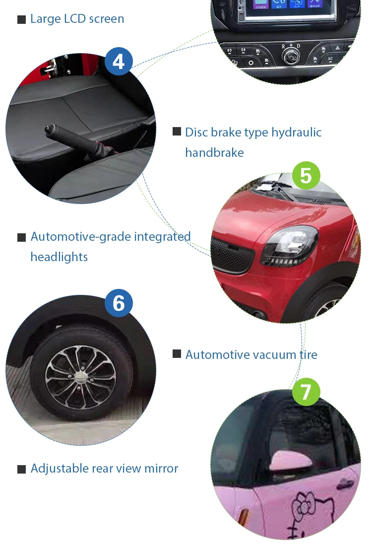 4 Seats Mini Electric Micro Car Adult Mini Electric Car