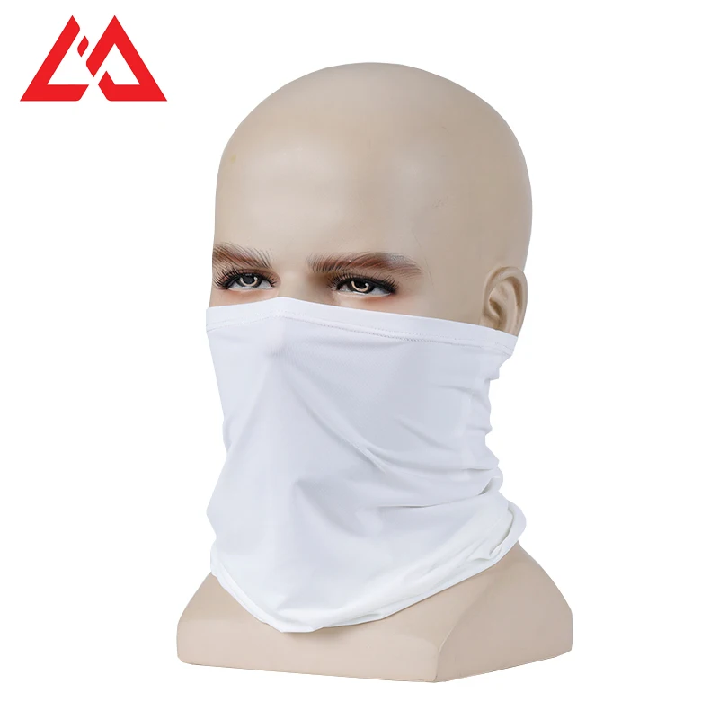 

Quality Style Breathable Soft Anti UV Black White Bandana Balaclava Face Cover Headband For Outdoor Sports Summer, Black / grey