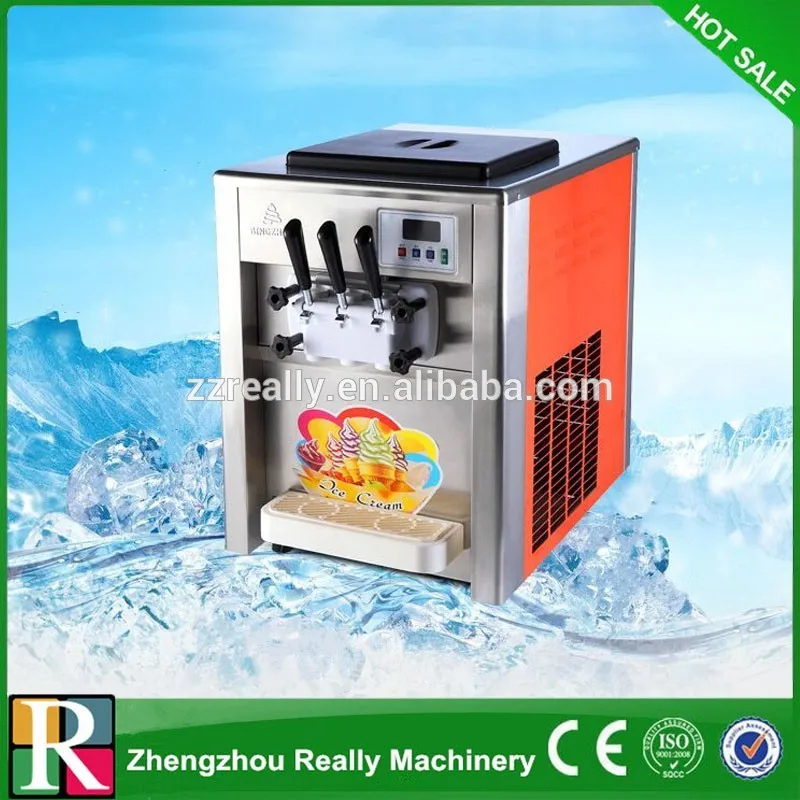 Coffee Shop Ice Cream Machine Commercial Soft Serve Ice Cream Making