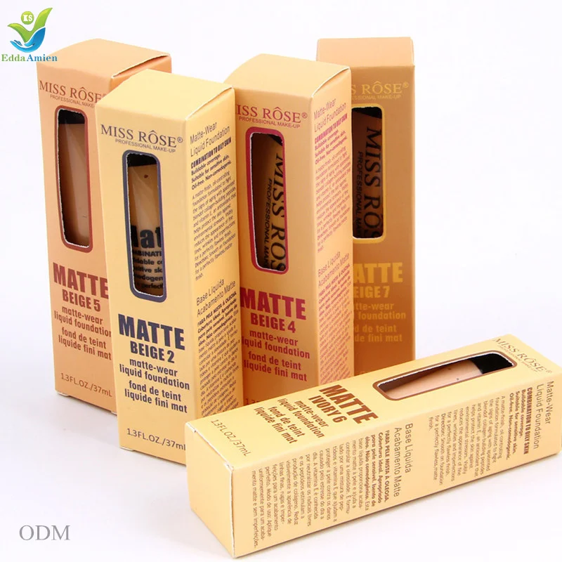 

hot sale wholesale MISS ROSE natural whitening skin care liquid foundation