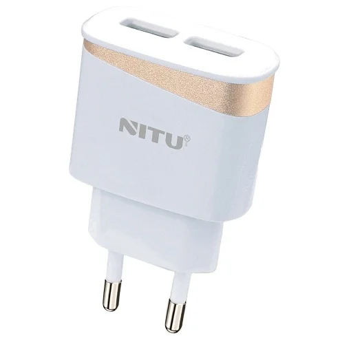 

Best Price dual usb wall charger EU US Plug Metal Universal Anti-interference travel adapter usb charger, Gold/black/blue
