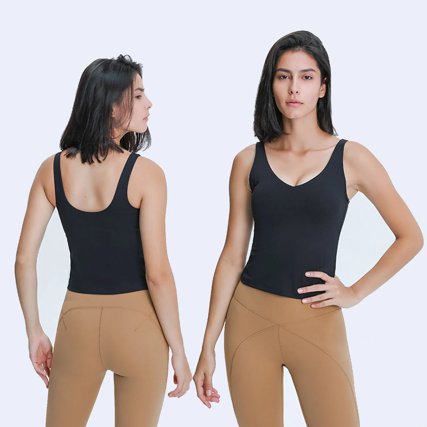 

2021 New arrival align Y back sexy yoga moisture absorption sweat relieving elastic tight yoga vest