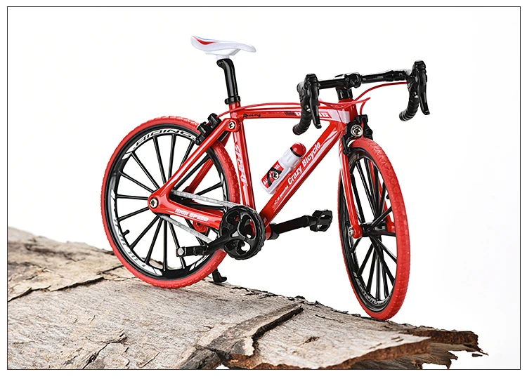 modèle Cool Boy Toy Décoration artisanale pour la maison Maifa 1:10 Modèle de vélo 5 couleurs Modèle Mini vélo courbe 