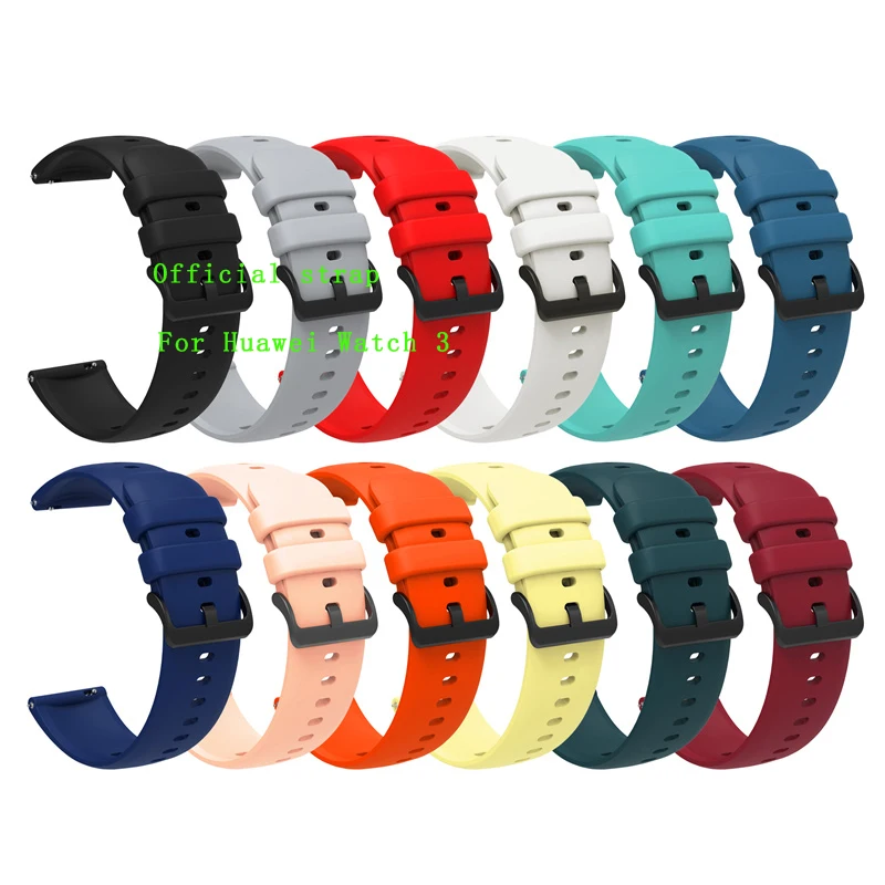 

New Silicone Watch Strap For HUAWEI Watch 3 GT3 42mm GT Runner Band Silicon Sport Watchband Rubber