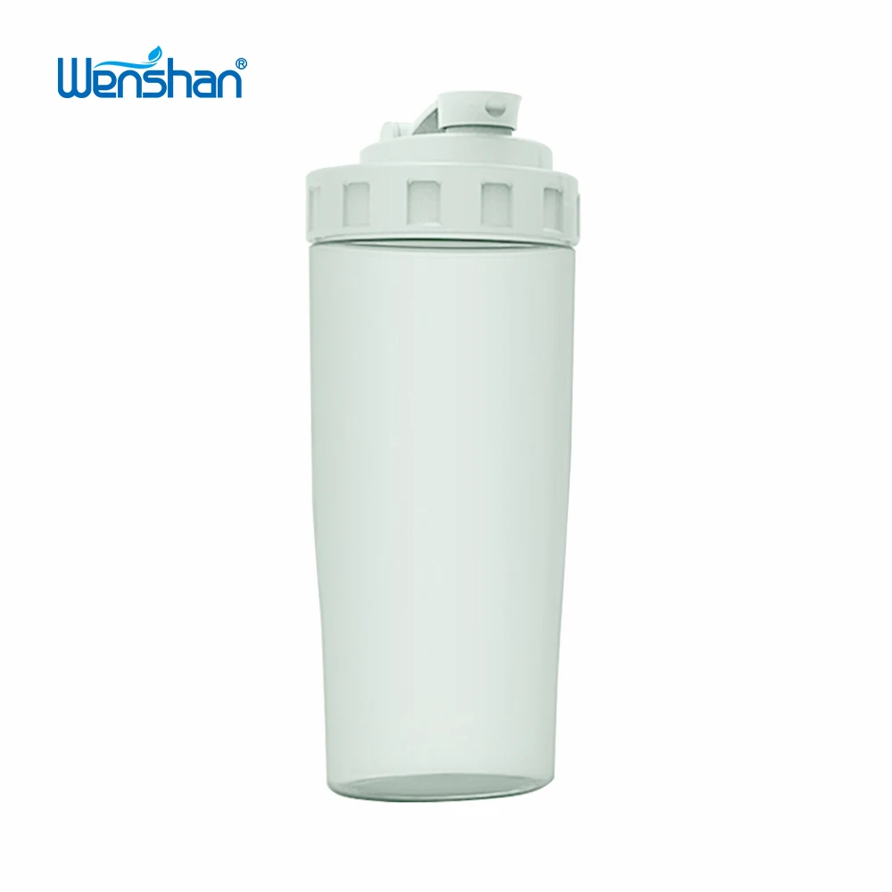 

Plastic water bottle BPA free shaker bottle with mixing balls for protein powder drinking