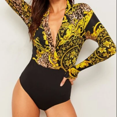 

Brand high quality apparel stock mixed design lady's bodysuits, Various