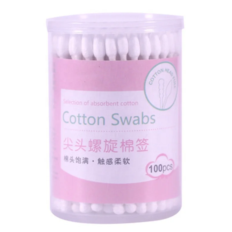 

Mini Portable Disposable Cotton Swabs, White