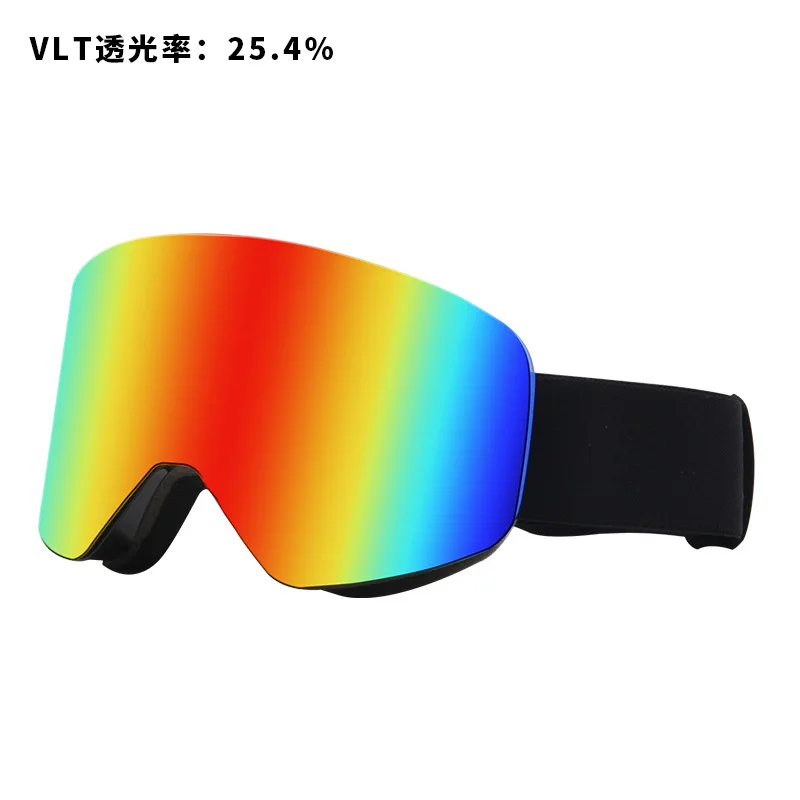 

7055 new arrival cylindrical magnet double layer anti-fog magnetic suction anti-snow sportsmountaineering sports ski goggles