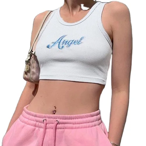 

Hot Sale Fashion Polyester Slim White Tube Top One Piece Tank Top