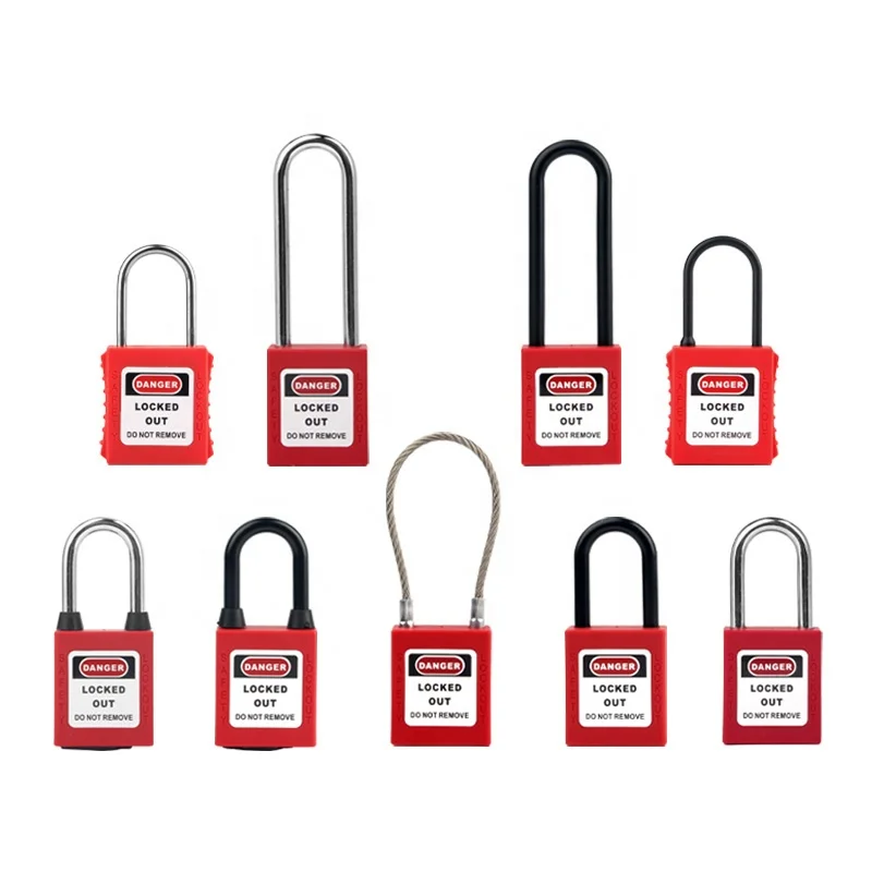 

OEM Manufacturer Loto Safety Waterproof Padlocks with 6mm Hardened Steel Shackle and Master Keyed for Industrial lockout-tagout