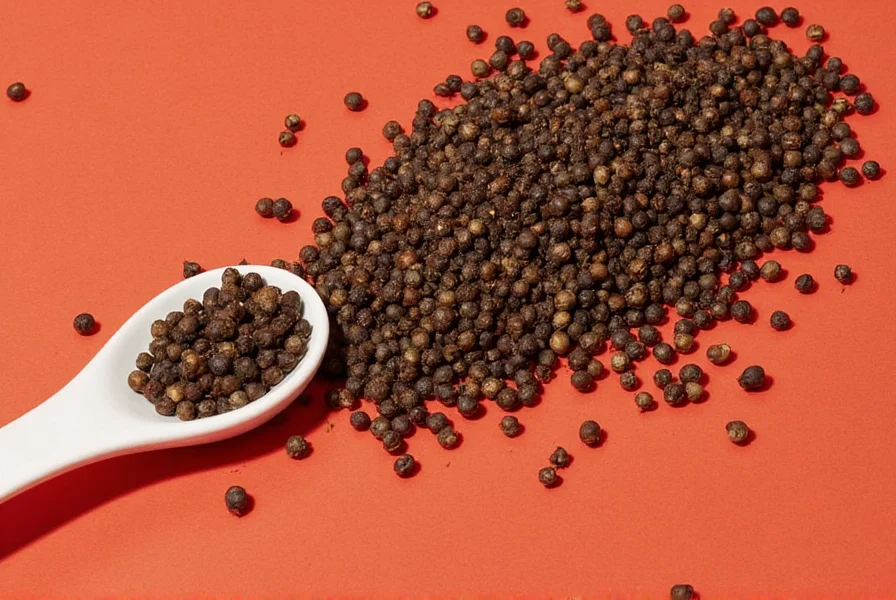 Historical image of black pepper trade or old merchant scales