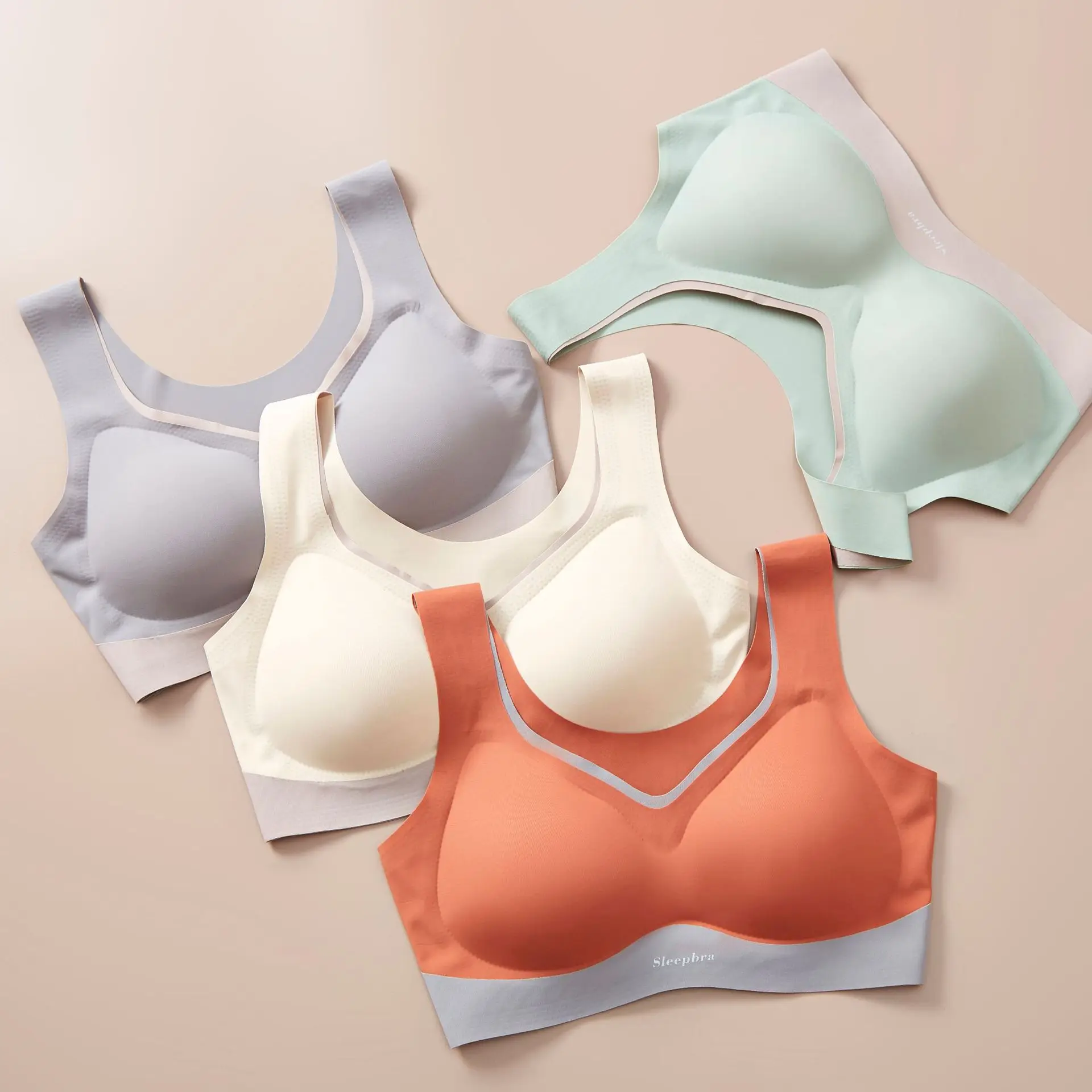 

Wholesale Ladies Underwear Wireless Women Seamless Sport Latex Breathable Bra