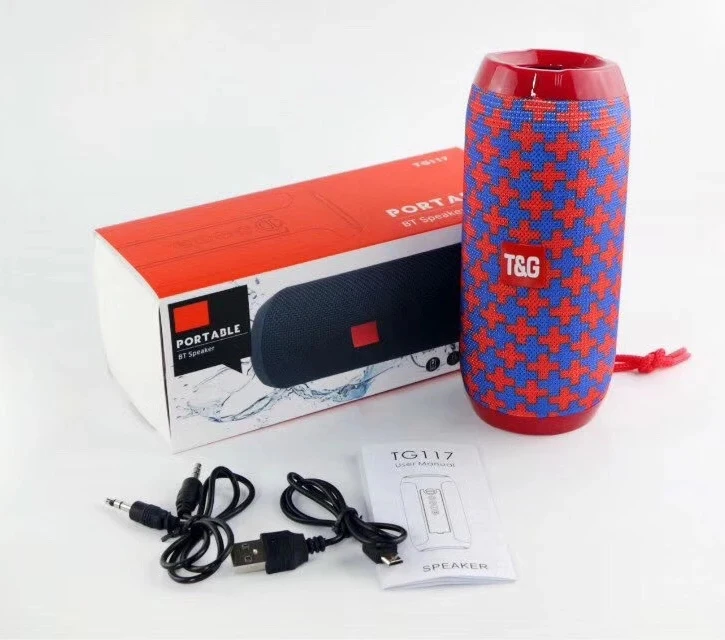 Wholesale TG117 BT Waterproof Portable Outdoor Speaker AUX TF USB Player sound Box wireless speaker Super Quality - ANKUX.COM