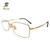Fashion square eyewear japanese eyeglasses spectacles anti blue light blocking titanium optical glasses frames