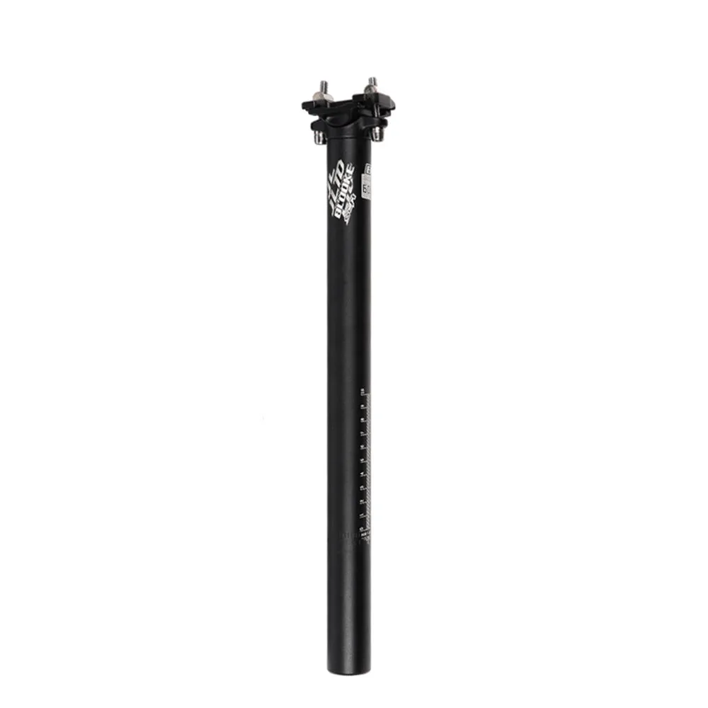 

BLOOKE MTB BMX SeatPost Double Nail After Bleaching Design 25.4 27.2 30.9 31.6 MM Aluminum Alloy Cycling Bicycle Seat Post, Black