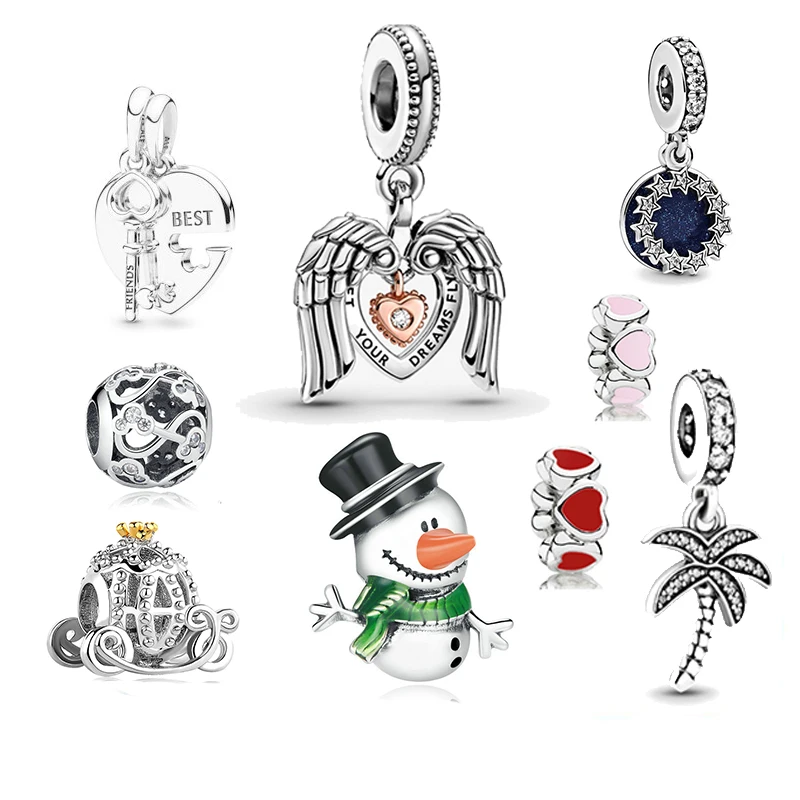 

2021 Spring 925 Sterling Silver Beads Blue Planet Dangle Charm Fit Original Pandora Bracelet Women Jewelry Making Gift