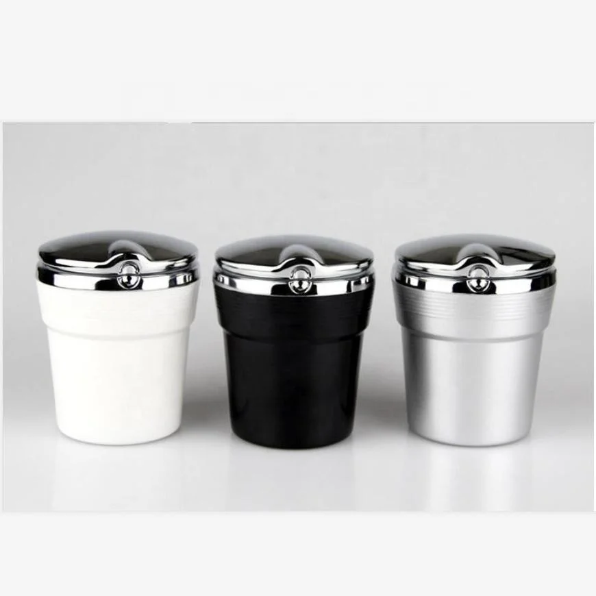 

Creative LED Car Ashtray With Lid Portable Smokeless Ashtray Cup Shaped Car Ashtray, Picture