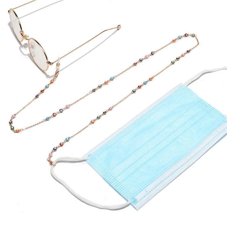 

2020 Wholesale Beaded Mask Chain Holder Multi Colors Face Mask Eye Glass Chain