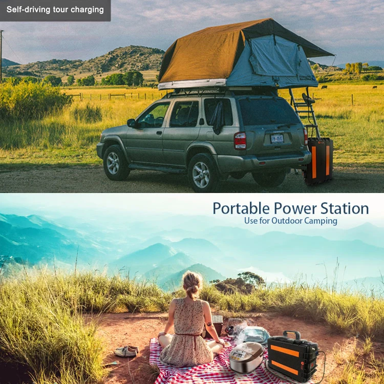 
Off grid outdoor travelling RV solar system 2000W built-in High capacity lithium battery 