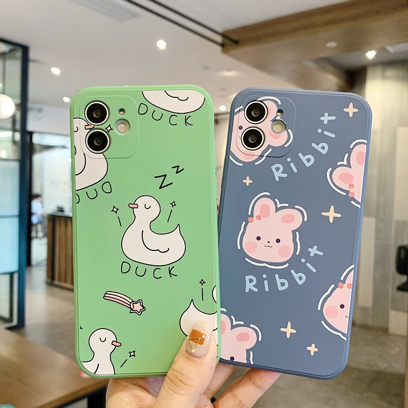 

Animal print phone case for iphone 13 case shockproof cute cartoon phone case cover for iphone 12 11, 2 colors