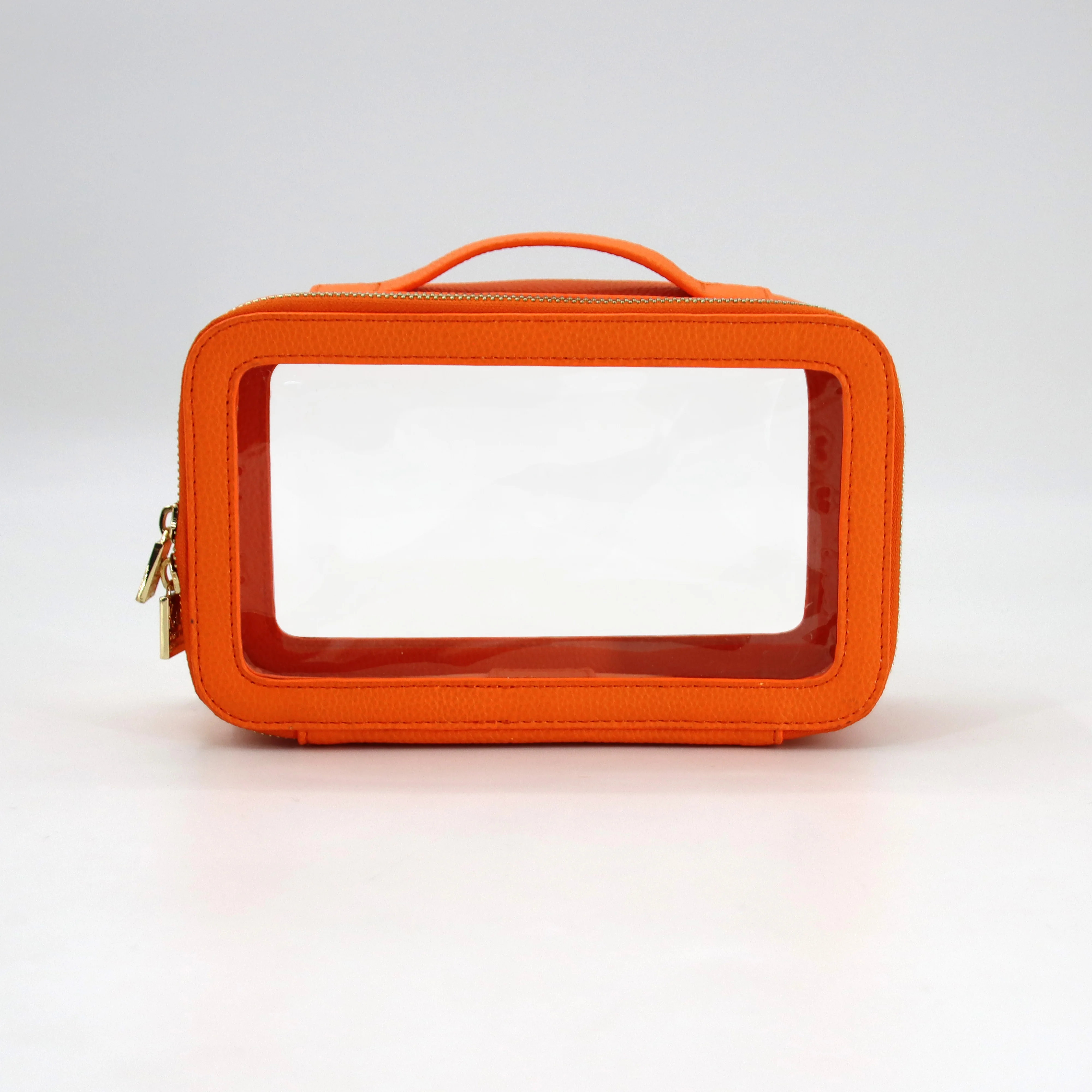 

Custom Private Logo Multifunctional Double Zipper Waterproof Pvc Toilet Bag Travel Clear PVC Makeup Cosmetic Bag, 1 colors