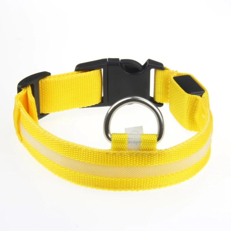 

Amazon Best Selling Wholesale Nylon Waterproof Rechargeable Luminous Glow Necklace Dog Collar Led Dog Collar, Customized color