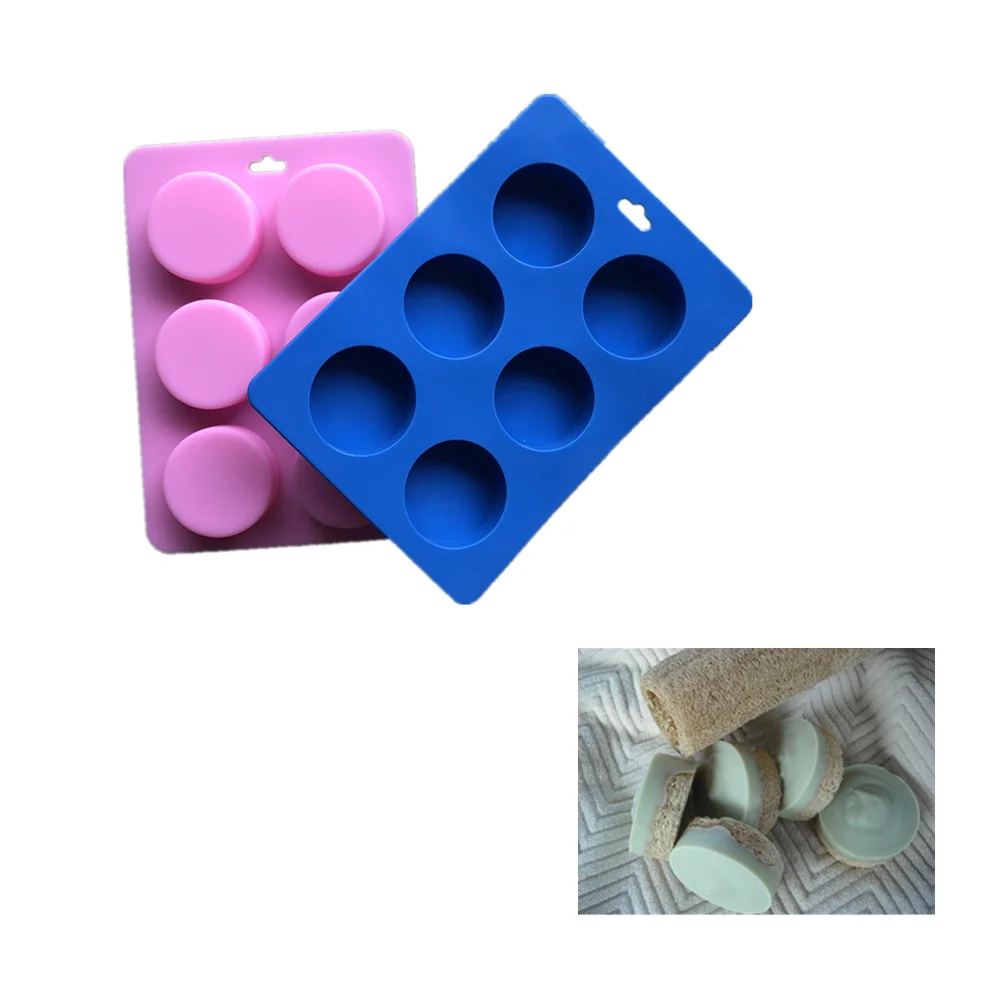 Best Selling 3d Round Soap Molds Hand Silicone Mold For Soap Bath Making Supplies Shallow