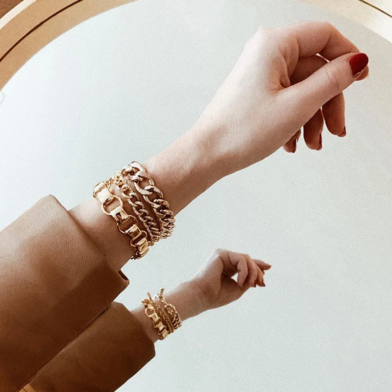 

New style Hip-hop style factory direct sale diamond cuban link bracelet