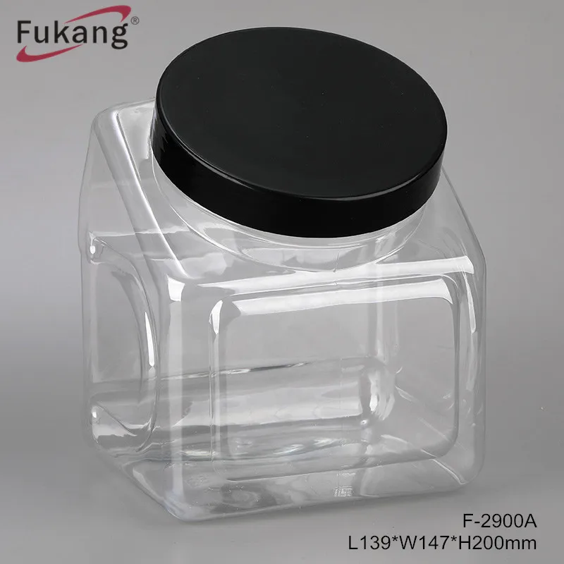 Multifunctional 3l Large Plastic Candy Jars With Colored Lids Buy