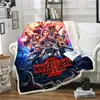 Strange Things Series Throw Blanket 3D Printed For Sofa Velvet Plush Sherpa Fleece Blanket Microfiber Thickening Warm Cover