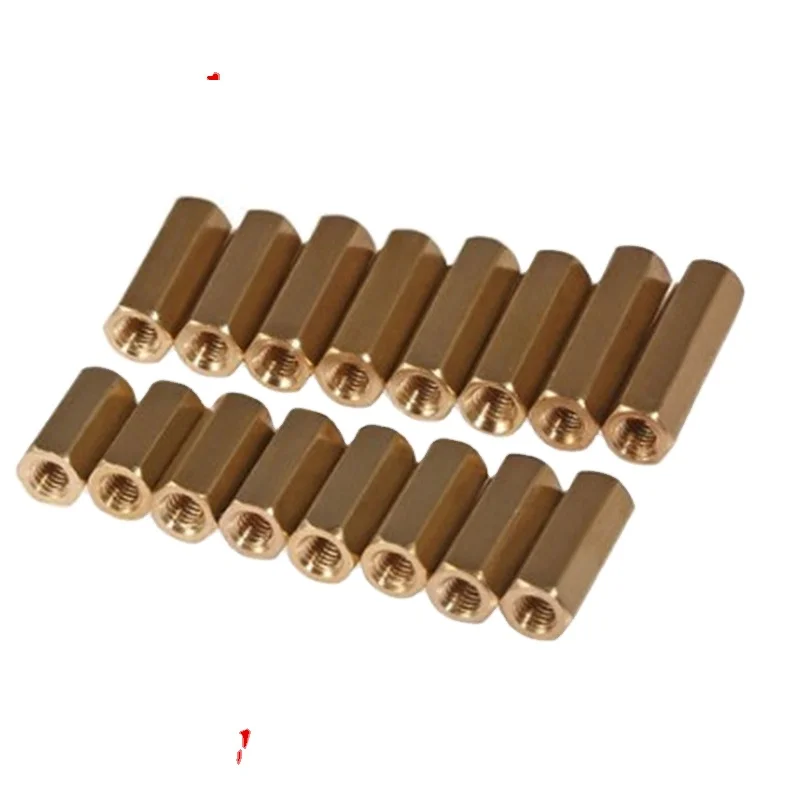 

1000pcs/bag M2*11 brass female female threaded hex standoff brass standoff spacer for PCB