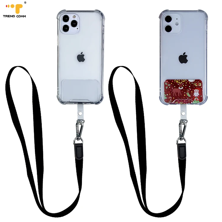 

Customized Transparent PVC Tags Universal Cell Phone Lanyard For Huawei Mate 40 Pro