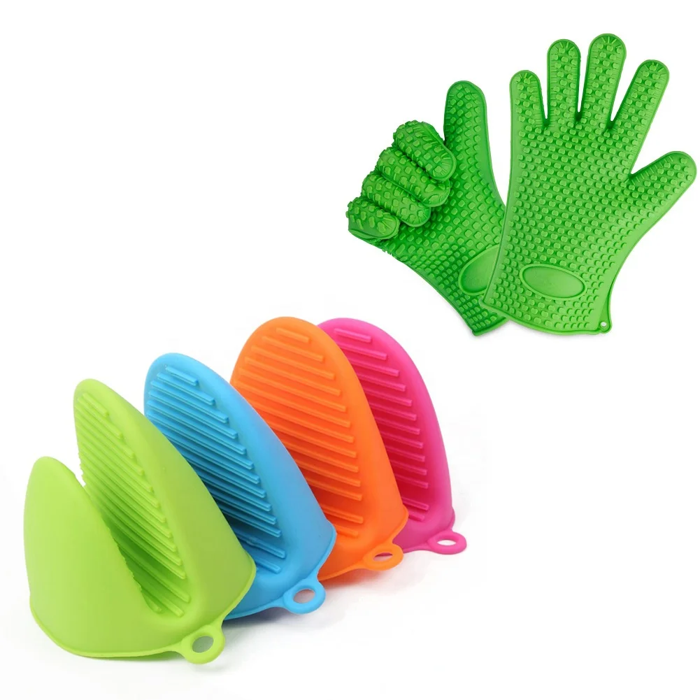

Wholesale Silicone Custom Kitchen Cooking Mittens Heat Resistant Silicone Cooking Funny Oven Mitt, Any colors can available