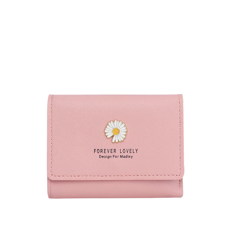 

daisy and Refreshing and solid color style PU material young lady clutch making bag long wallet card holder..,