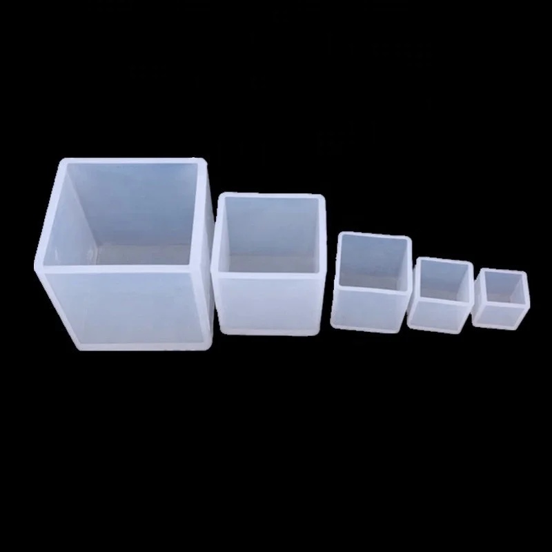 

New Cube Shape Candle Silicone Mold DIY Gypsum Plaster Crafts Mould Square Silicone Soap Candle Resin Molds
